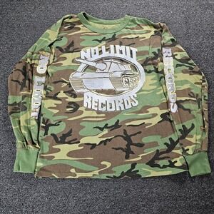 Vtg No Limit Records Shirt Mens Large Camo Long Sleeve Master Y2k Rap Tee Hiphop